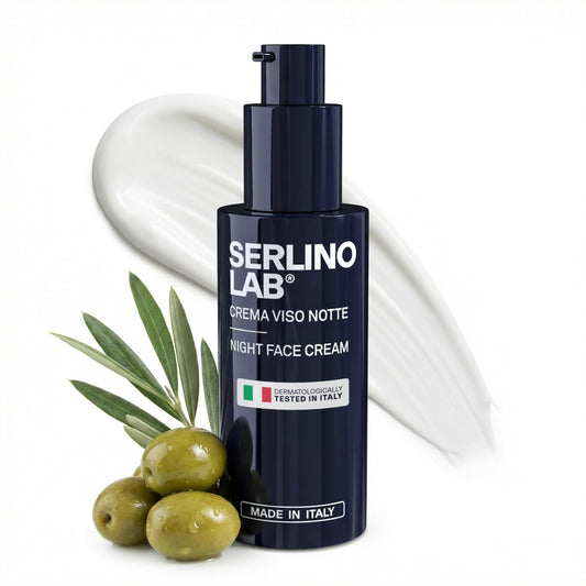 SerlinoLab Night Face Cream for Men - Anti-Aging Moisturizer with Retinol & Hyaluronic Acid, Hydrates Skin, Helps Reduce Wrinkles, Improves Firmness Beauty and Personal Care Omnis Uomo Default Title