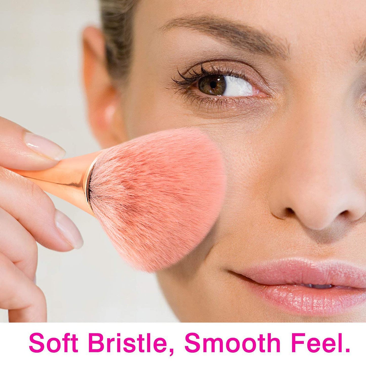 Super Large Mineral Powder Brush, Bronzer Kabuki Makeup Brush, Soft Fluffy Foundation Brush, Professional Powder Brush and Blush Brush for Daily Beauty & Personal Care Jutoe