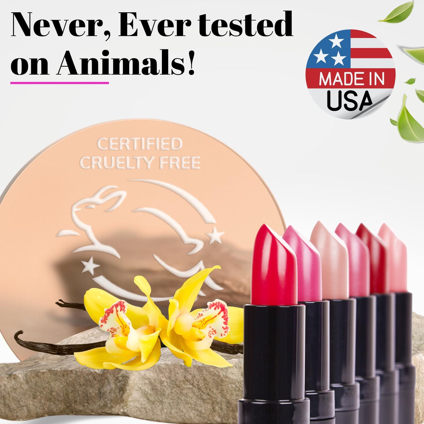 Fifth & Skin BOTANICAL Lipstick (CHERRY) | Vegan | Natural | Organic | Certified Cruelty Free | Paraben Free | Petroleum Free | Healthy | Moisturizing Beauty & Personal Care Fifth & Skin