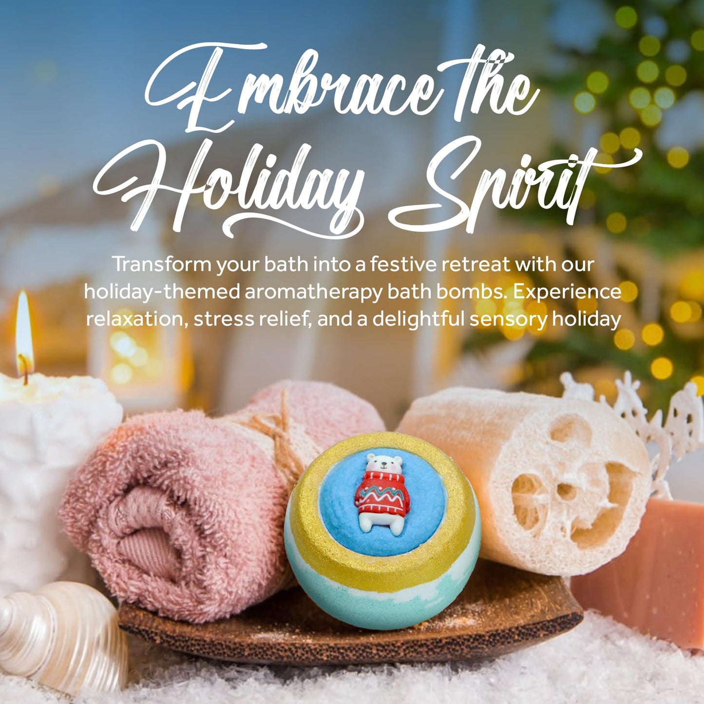 Pursonic Bath Bombs Gift Set - 4 Pcs Essential Oils Bath Bombs for Women - Spa Fizzies, Relaxation Christmas Gifts for Women (Berry Bliss, Holiday… Beauty & Personal Care Pursonic