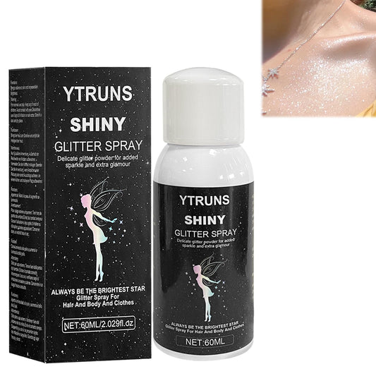 Long Lasting Shining Glitter Spray, Glitter Spray for Hair and Body, Glitter Spray for Clothes, Used for Stage Performances, Festive Celebrations Beauty & Personal Care TBTFW