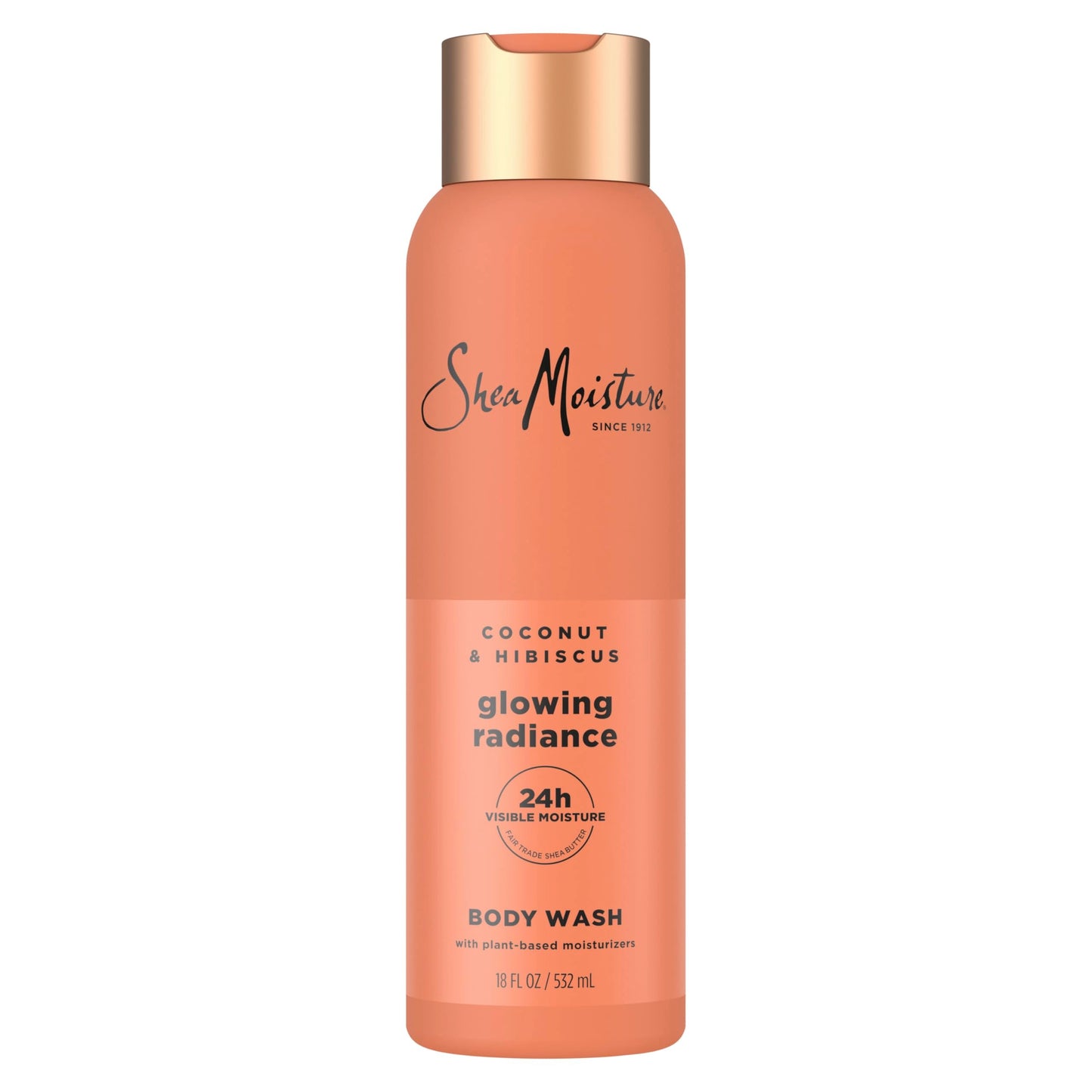 SheaMoisture Coconut Hibiscus Body Wash Glowing Radiance Glowing Radiance body wash for 24H Visible Moisture for Healthy, Glowing Skin 18 oz Beauty & Personal Care Shea Moisture