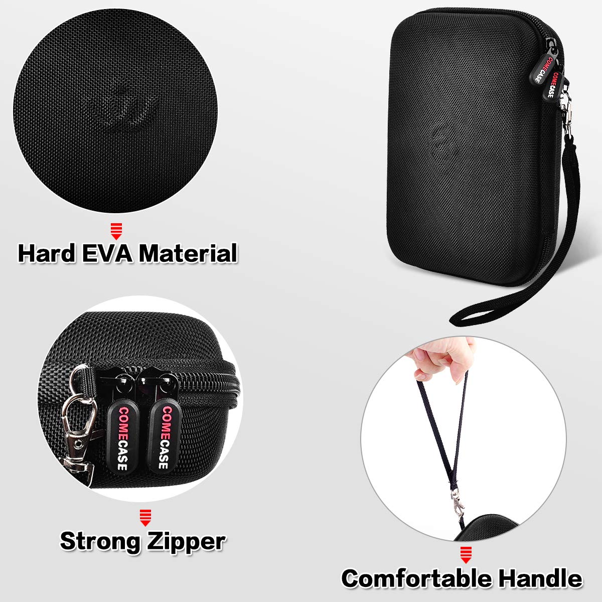 Case for Andis Professional T-Outliner Beard & Hair Trimmer, Model GTO 04780/04710/04603/04775, with Mesh Pocket for Attachment Set - Bag Only Beauty and Personal Care Comecase