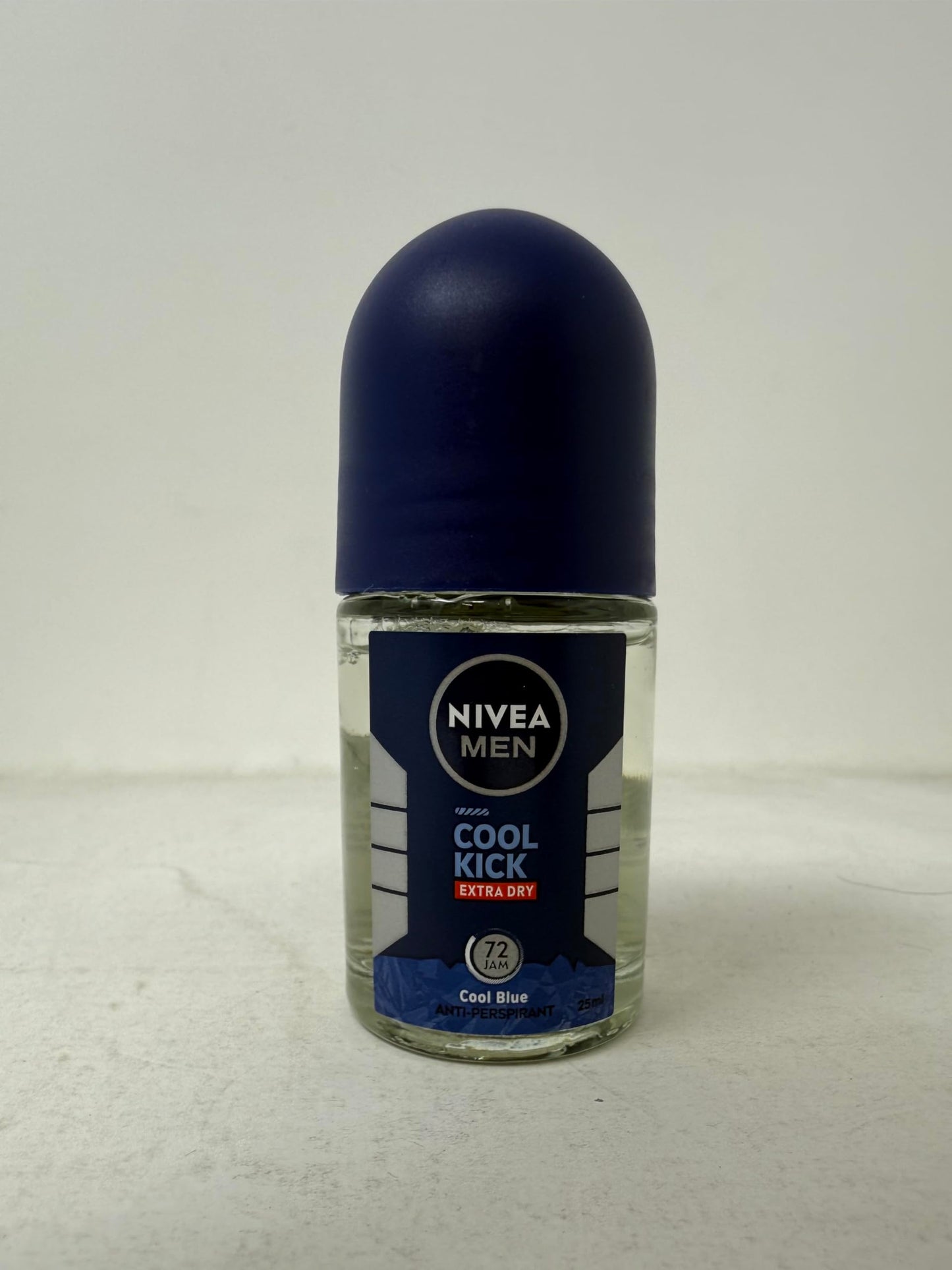 NIVEA Men Cool Kick Anti-Perspirant Roll-On Deodorant 25ml - 72 Hour Sweat & Odor Protection, Refreshing Cool Formula with Masculine Scent, Skin Beauty and Personal Care NIVEA