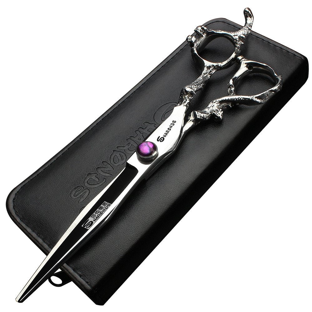 7" 7.5" 8"9" Professional Hairdressing Scissors Barber Salon Hair Cutting Dragon Shears (Large). (7 inch-A)