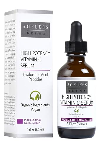 Ageless Derma High Potency Vitamin C Serum with Hyaluronic Acid by Dr. Mostamand. 2 FL oz (60 ml) Beauty & Personal Care Ageless Derma