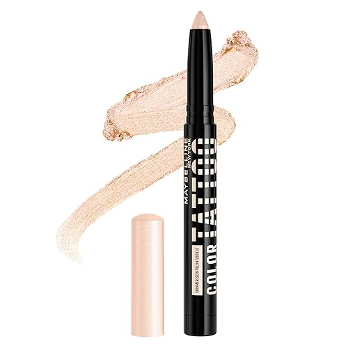 MAYBELLINE Color Tattoo Longwear Multi-Use Eye Shadow Stix, Eye Makeup, I am Shining (Light Pearl Shimmer) Beauty & Personal Care MAYBELLINE