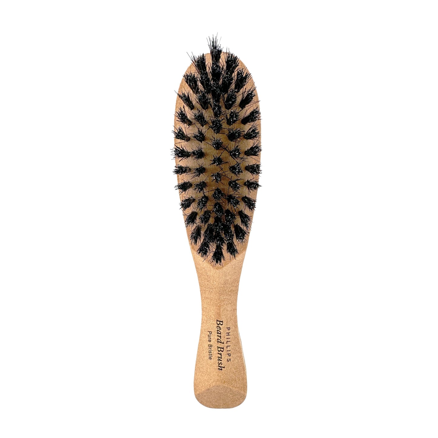 Phillips Brush Co Boar Bristle Beard Brush - Compact, Lightweight, Wooden Men's Grooming Tool for Facial Hair Beauty & Personal Care Phillips Brush