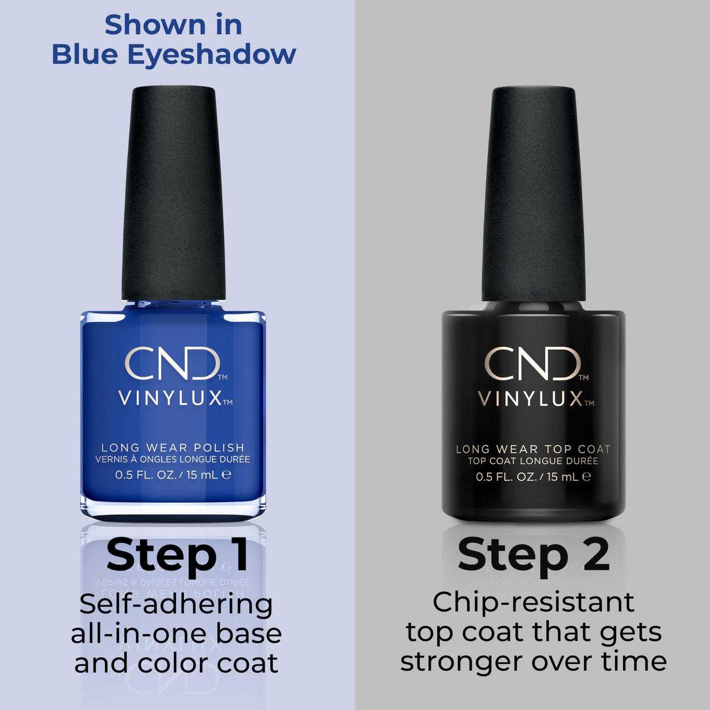 CND Vinylux Longwear Blue Nail Polish, Gel-like Shine & Chip Resistant Color, Midnight Swim, 0.5 fl. oz Beauty & Personal Care CND