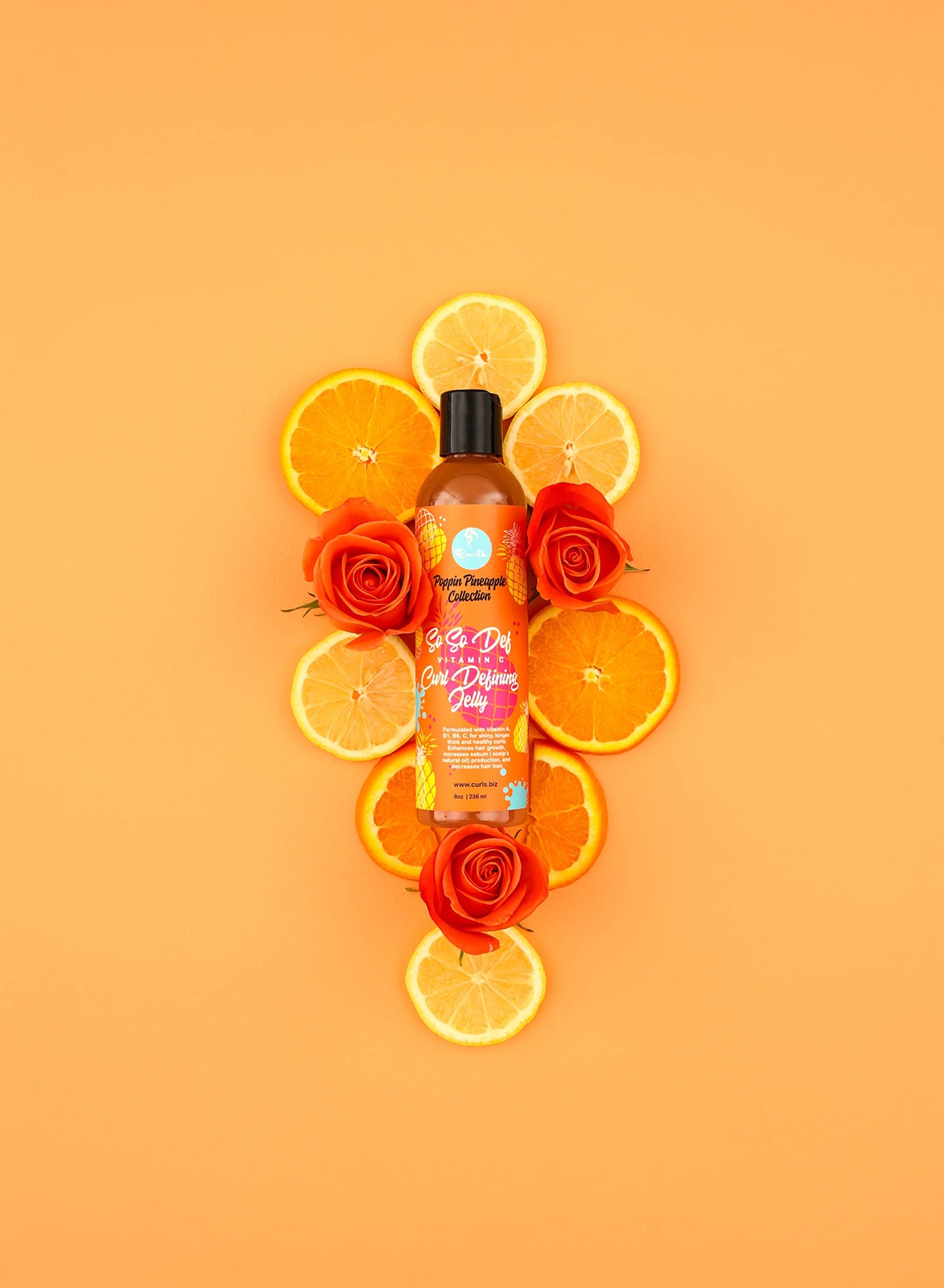 Curls Poppin Pineapple So So Def Vitamin C Defining Jelly - Shinier, Longer, Thicker, Healthier Hair - Hydrating and Frizz Free - All Curly Hair Types Beauty & Personal Care Curls