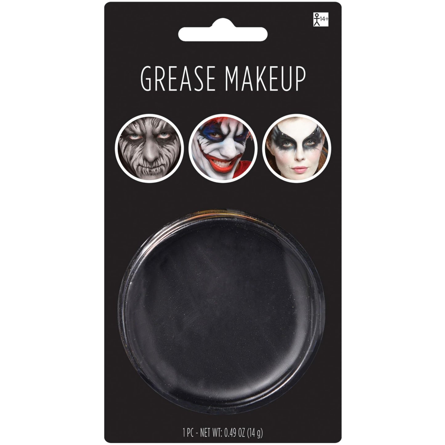 Black Grease Makeup - 0.49 oz. (Pack of 1) - Pigmented & Long-Lasting Formula Perfect for Halloween & Theatrical Performances Beauty & Personal Care Amscan