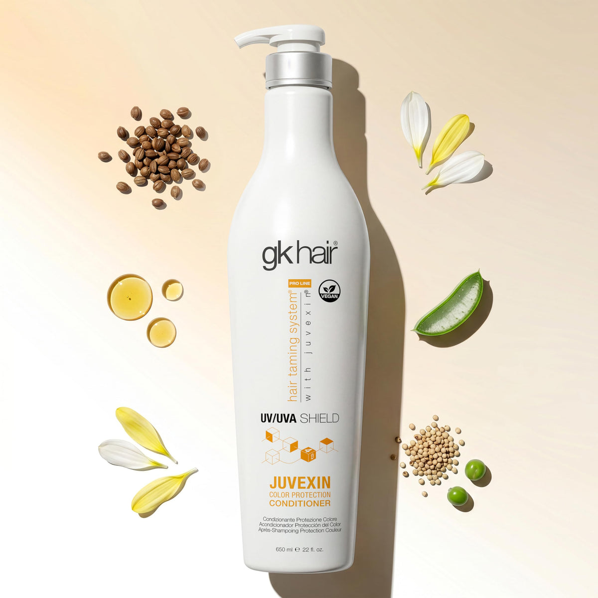 GK HAIR Shield Conditioner 22 Fl Oz - UV Protection Conditioner for Color Treated Hair, Moisturizing & Repair Conditioner for Dry Damaged Hair with