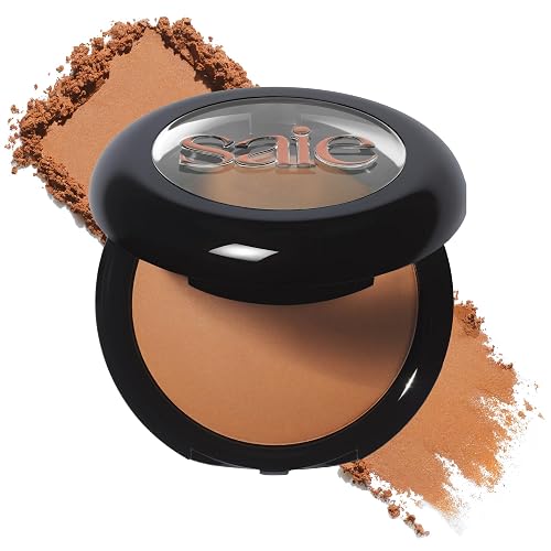 Saie SuperSuede Radiant Baked Bronzer Powder - Hydrating, Long-Lasting + Blurring Powder Bronzer for a Warm, Natural Glow - With Squalane + Jojoba Beauty & Personal Care Saie