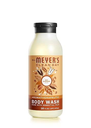 MRS. MEYER'S CLEAN DAY Moisturizing Body Wash for Women and Men, Shower Gel Formula Made with Essential Oils, Oat Blossom Scent, 16 oz Beauty & Personal Care Mrs. MEYER'S