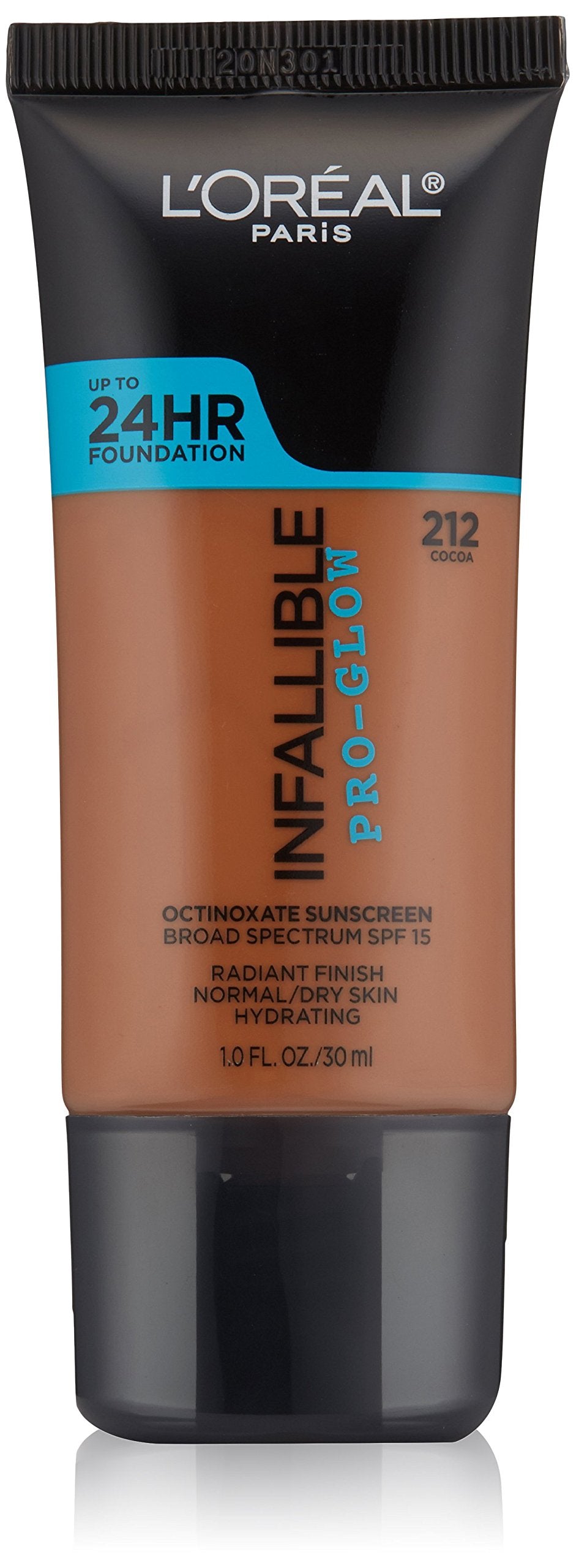 L'Oréal Paris Infallible Pro-Glow Foundation, Cocoa, 1 fl. oz.