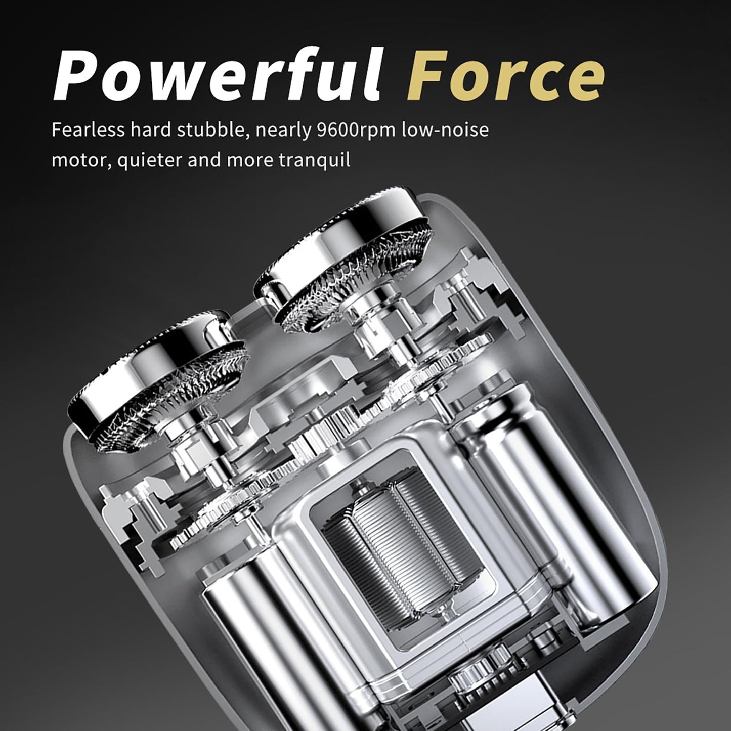 Rotary Electric Shaver Mini Portable for Men,Facial Trimmer Cordless Rechargeable Men's Grooming IPX Waterproof Wet and Dry Choice for Business Travel Beauty and Personal Care QDKVTNDJZ