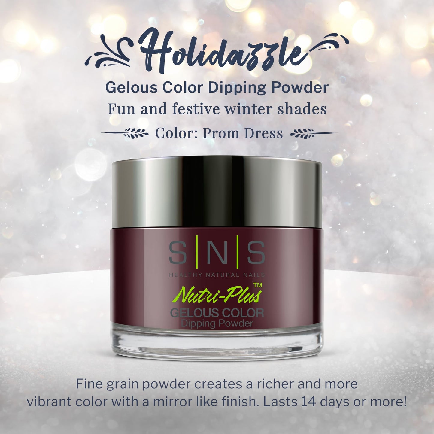 SNS Nail Dip Powder, Gelous Color Dipping Powder - Prom Dress (Wine, Purple, Brown/Maroon, Cream) - Long-Lasting Dip Nail Color Lasts 14 Days Beauty & Personal Care SNS Healthy Natural Nails