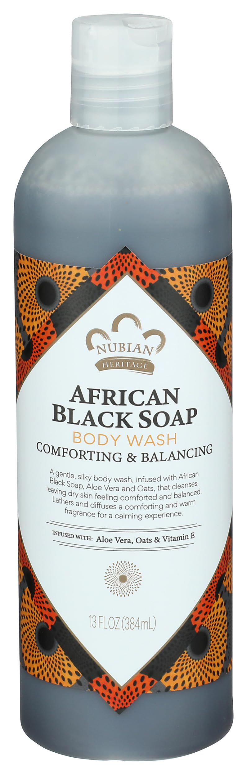 Nubian Heritage Body Wash, African Black Soap, 13 Fluid Ounce Beauty & Personal Care Nubian Heritage