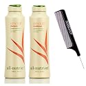 All-Nutrient SMOOTH Shampoo & Conditioner DUO SET, CONTROLS Curl & Hair Frizz (w/Sleek Comb) UV+ Color Protection, 100% Vegan (12 oz + 12 oz DUO KIT) Beauty & Personal Care intefre