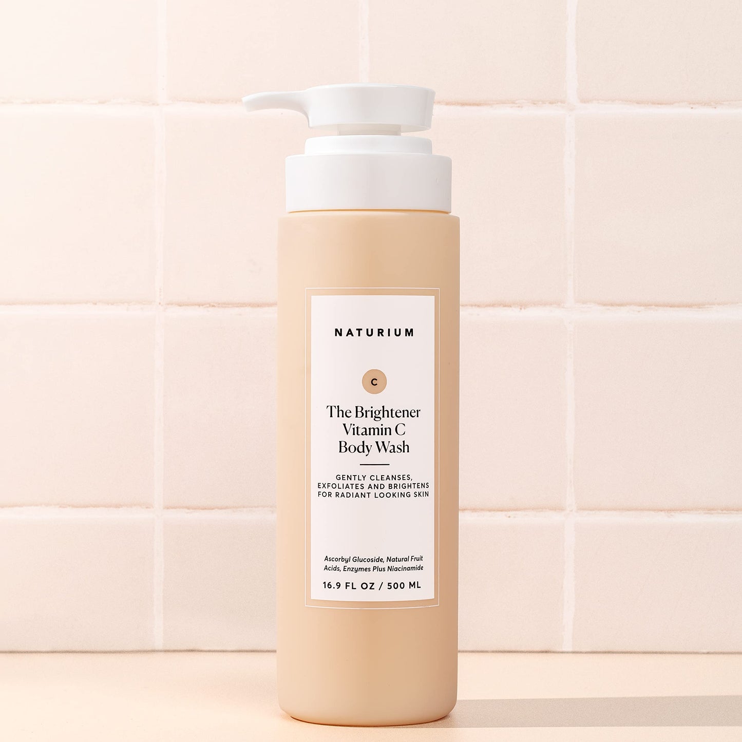 Naturium The Brightener Vitamin C Body Wash, Gentle Cleanser for Smoother-Looking Skin, Removes Dirt, Oil & Other Impurities, 16.9 oz Beauty & Personal Care Naturium