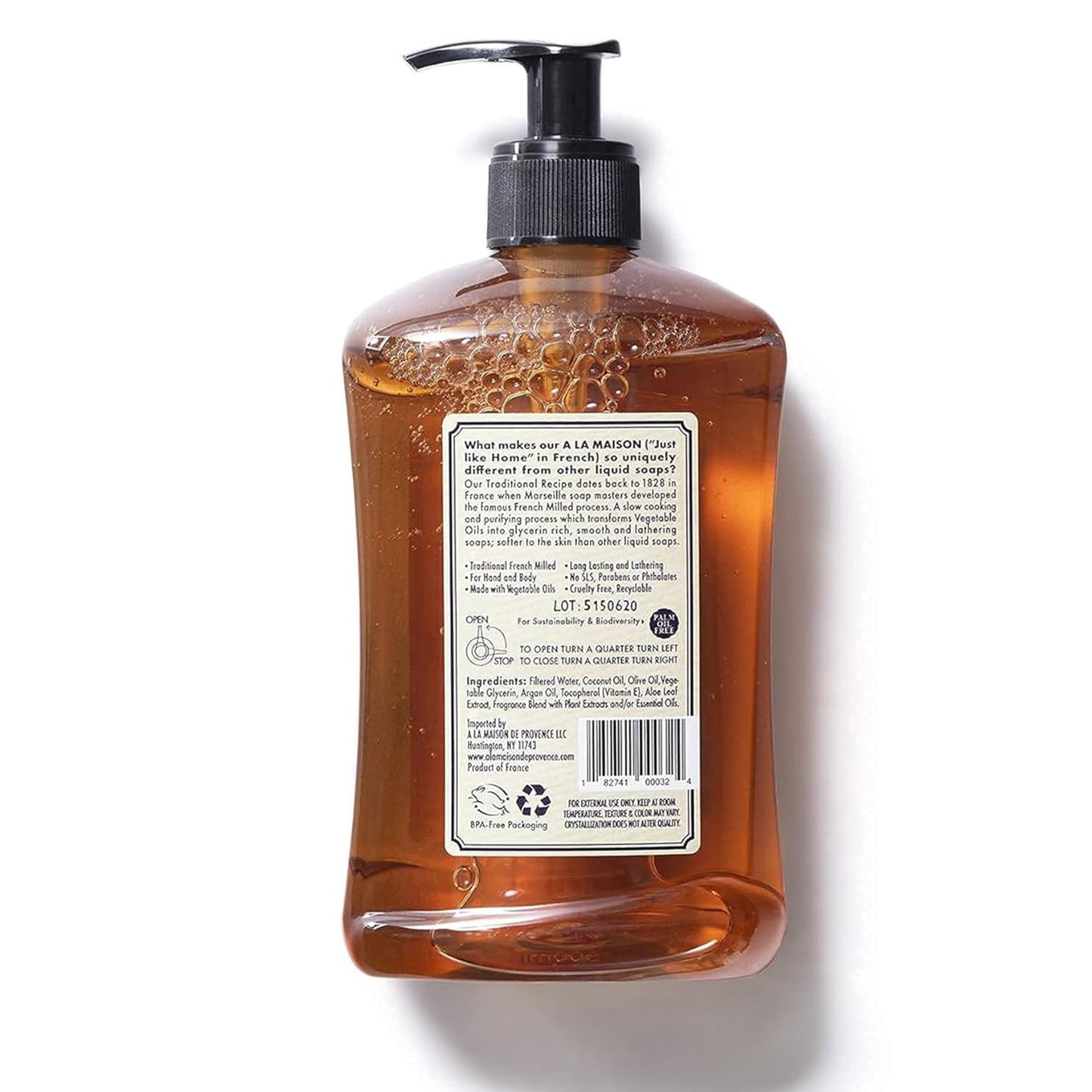 A LA MAISON Lavender Aloe Natural Hand Wash Made with Essential Oils - Biodegradable, Plant-Based, Vegan, Cruelty-Free 16.90 Fl Oz (Pack of 6) Beauty & Personal Care A LA MAISON