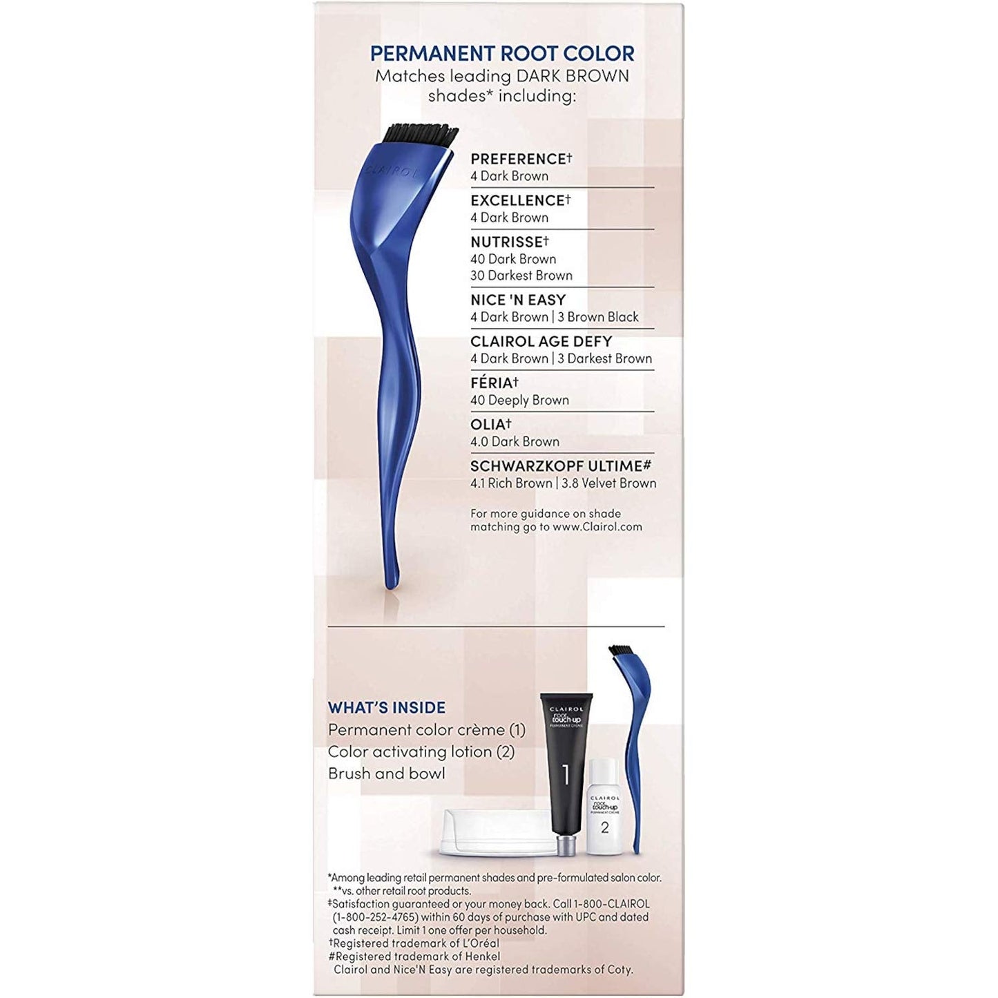 Clairol Permanent Root Touch-Up Kit, Dark Brown 4, 1 Application each (Value Pack of 8) Beauty & Personal Care NICE 'N EASY