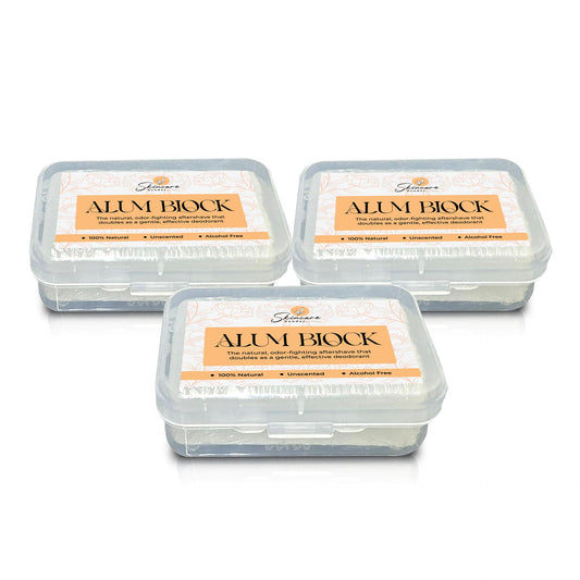 SKINCARE SUNDAY Alum Block - 100% Natural Freshness-Enhancing Aftershave - Unscented - Alcohol-Free - Travel-Friendly Skincare Solution - Pack of 3 Beauty and Personal Care SKINCARE SUNDAY