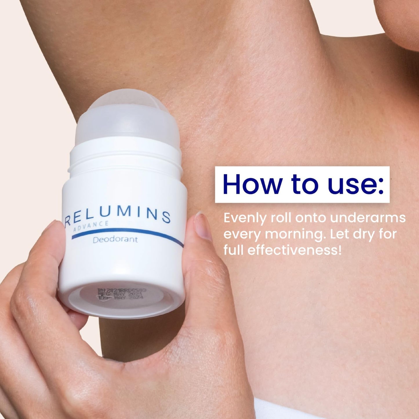 Relumins Advance Natural Brightening Deodorant for Dark Underarms, Roll On Deodorant for Women and Men with Glutathione, Kojic Acid, and Witch Hazel Beauty and Personal Care Relumins