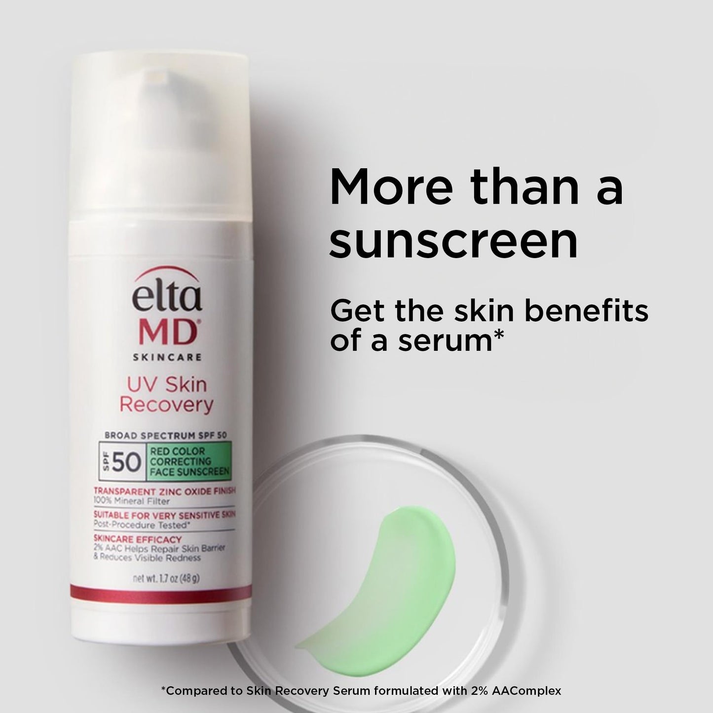 EltaMD UV Skin Recovery Green Tint All Mineral, Redness Reduction, Sensitive Skin Face Sunscreen SPF 50 Beauty & Personal Care EltaMD
