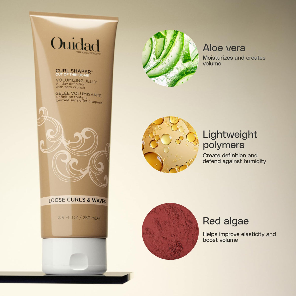 OUIDAD Curl Shaper - Out Of Thin (H) air Volumizing Jelly, 8.5 oz. Beauty & Personal Care Ouidad