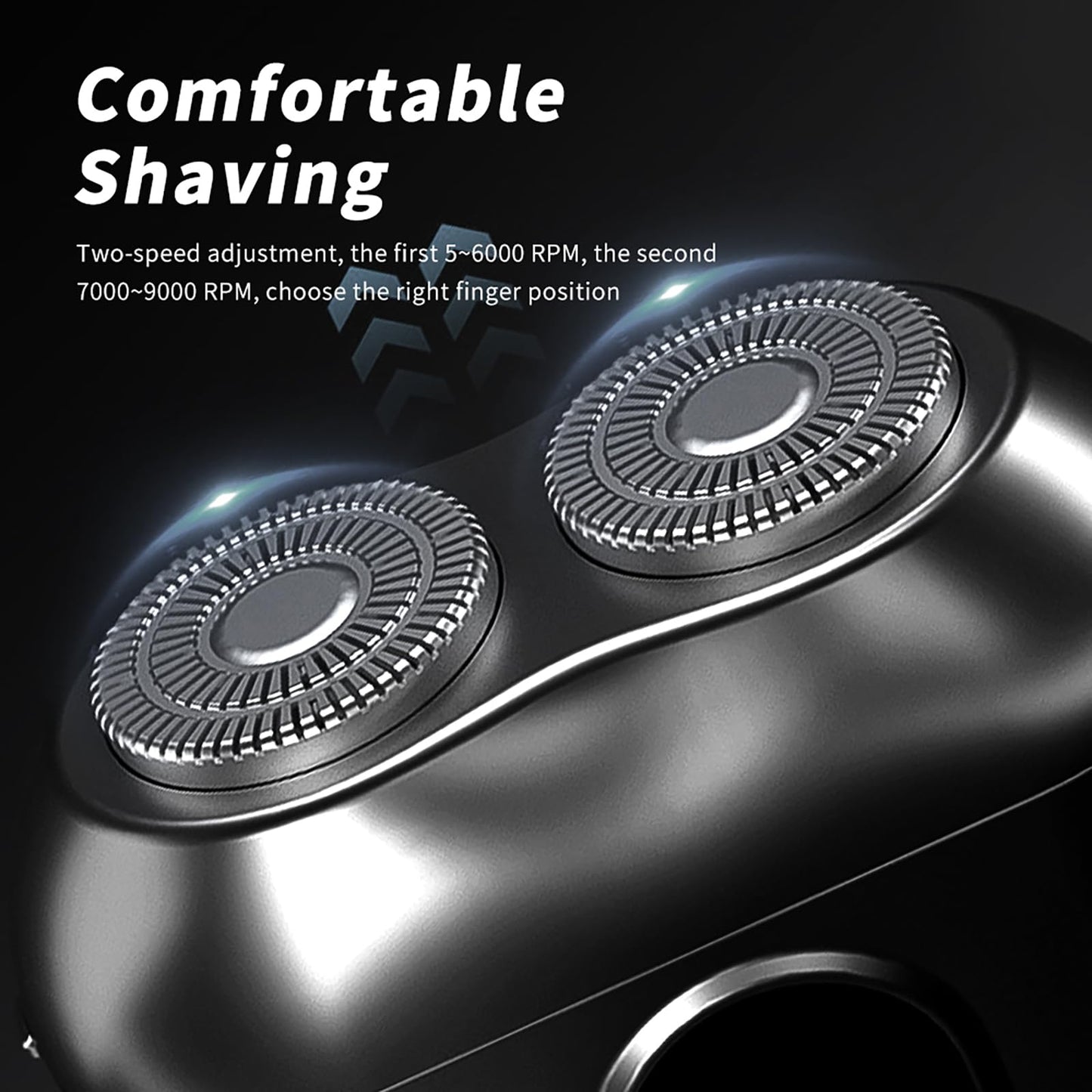 Rotary Electric Shaver Mini Portable for Men,Facial Trimmer Cordless Rechargeable Men's Grooming IPX Waterproof Wet and Dry Choice for Business Travel Beauty and Personal Care QDKVTNDJZ