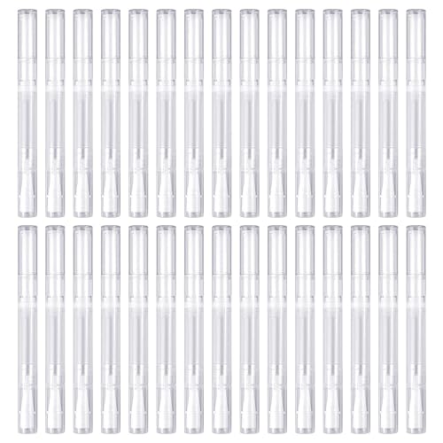 Awpeye 30Pack 3ML Transparent Twist Pens, Empty Nail Oil Pen Brush Cosmetic Lip Gloss Container Applicators Beauty & Personal Care Awpeye