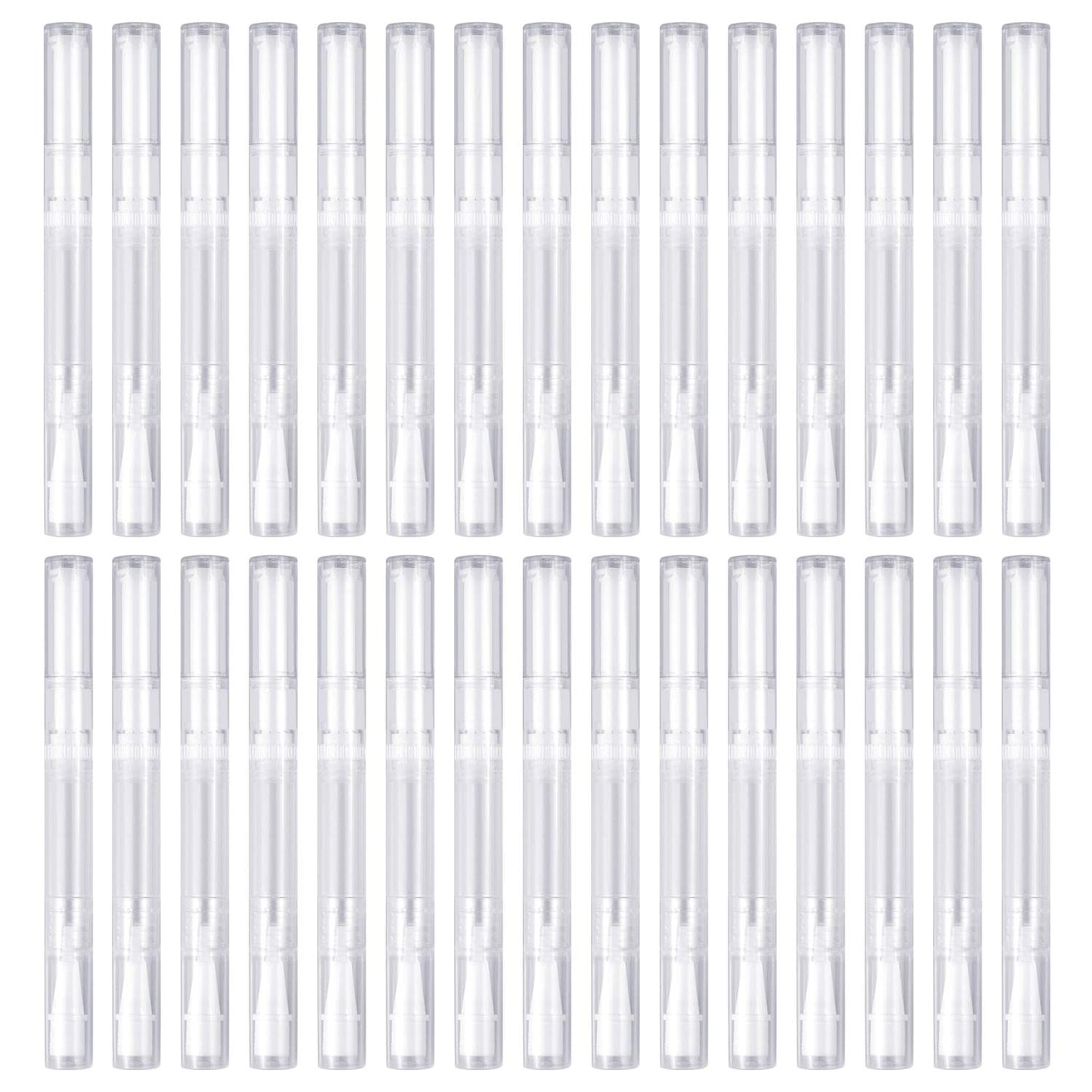 Awpeye 30Pack 3ML Transparent Twist Pens, Empty Nail Oil Pen Brush Cosmetic Lip Gloss Container Applicators Beauty & Personal Care Awpeye