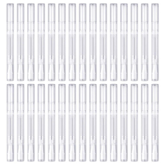 Awpeye 30Pack 3ML Transparent Twist Pens, Empty Nail Oil Pen Brush Cosmetic Lip Gloss Container Applicators Beauty & Personal Care Awpeye