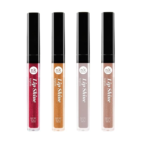 NICKA K NEW YORK Lip Shine, Cosmetics, vibrant colors, bright colors, shining lips, lip shine, long lasting, Multi Pack Colors (AMZ274) Beauty & Personal Care NICKA K NEW YORK