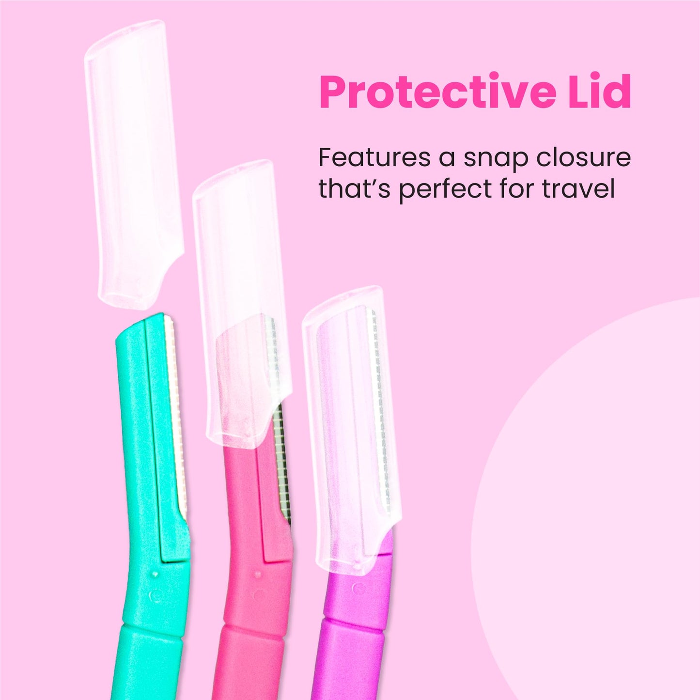 Lindo Brow Razor - Eyebrow Razor & Dermaplaning Tool, Multipurpose, Exfoliation, Face and Peach Fuzz facial Hair Removal dermaplane (6pcs) Beauty and Personal Care Lindo