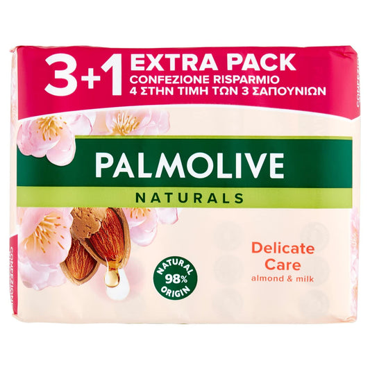 Palmolive - Delicate Care Toiletry Soap with Almond Milk - 360 g, 4 Pieces Beauty and Personal Care Palmolive