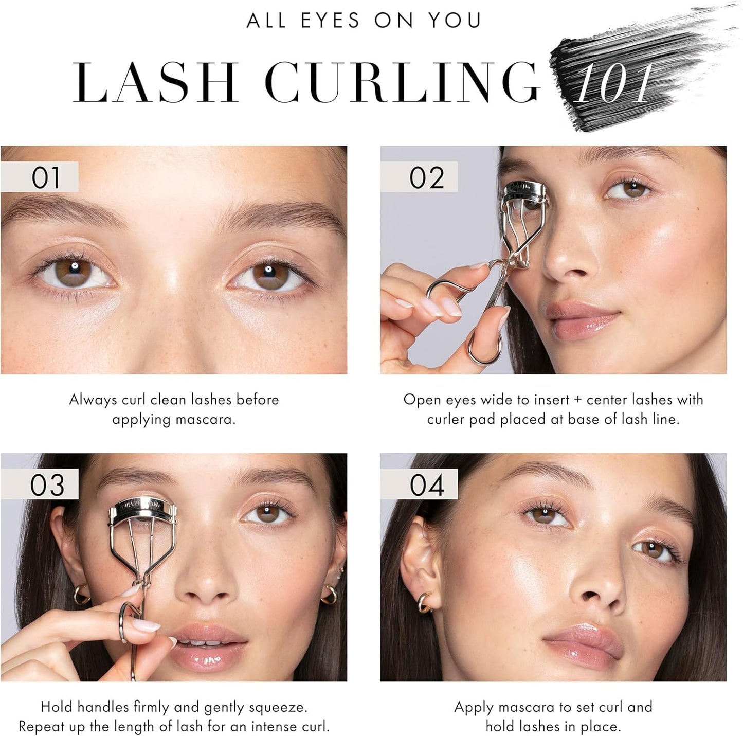 Tweezerman Rose Gold Eyelash Curler - All Eye Shapes, Eye Lash Curler Refill Pads Beauty & Personal Care Tweezerman