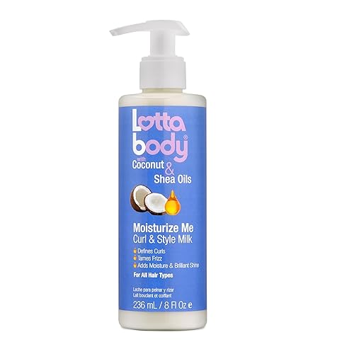 Lotta Body, Coconut Oil and Shea Moisturize Me Curl & Style Milk, Defines Curls, Anti Frizz, Adds Moisture & Shine 8 Fl Oz Beauty & Personal Care Lottabody