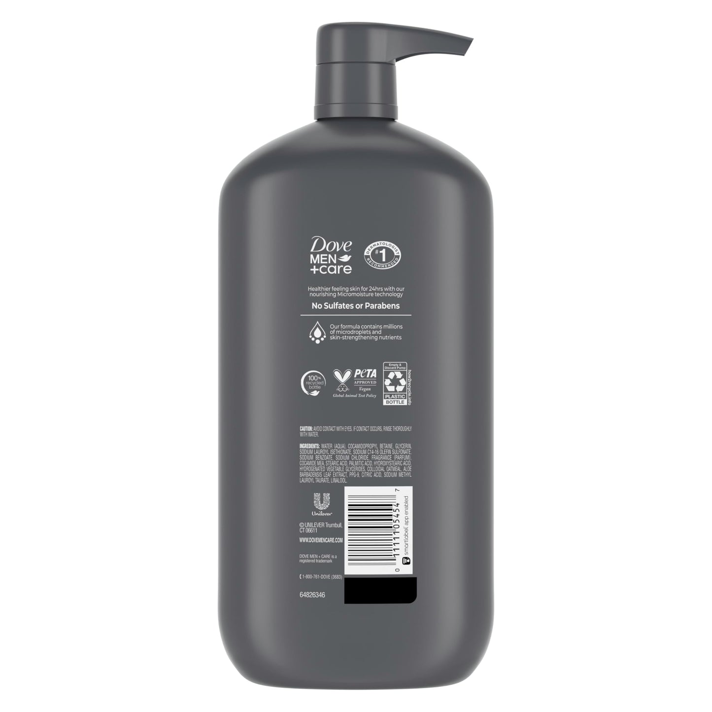 DOVE MEN + CARE Body & Face Wash Sensitive Skin For Hydrated, Smooth Skin - 30 oz Beauty & Personal Care DOVE MEN + CARE