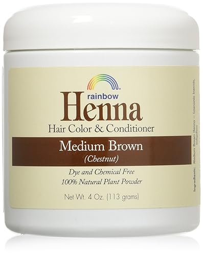 Henna (Persian) - Med Brown (Chestnut), 4 oz (pack of 2) Beauty & Personal Care Rainbow Research