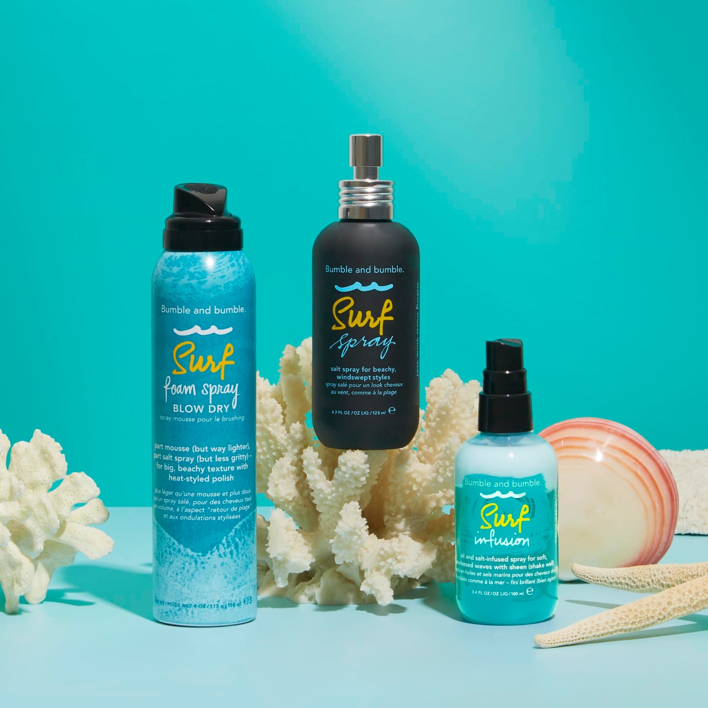 Bumble and bumble. Surf Foam Spray Blow Dry Hair Lightweight Mousse | Adds Texture + Hold | Wavy, Straight, 4 Ounce Beauty & Personal Care Bumble and bumble.