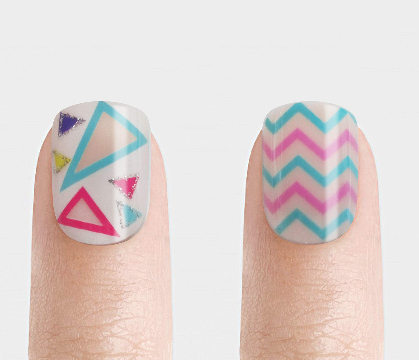 Vivace 4Pack 48Tips Color Changing Under Sun Fake Nails, Artificial Preglued Junior Sticker Nails 11461 etc (Sun 1) Beauty & Personal Care Vivace