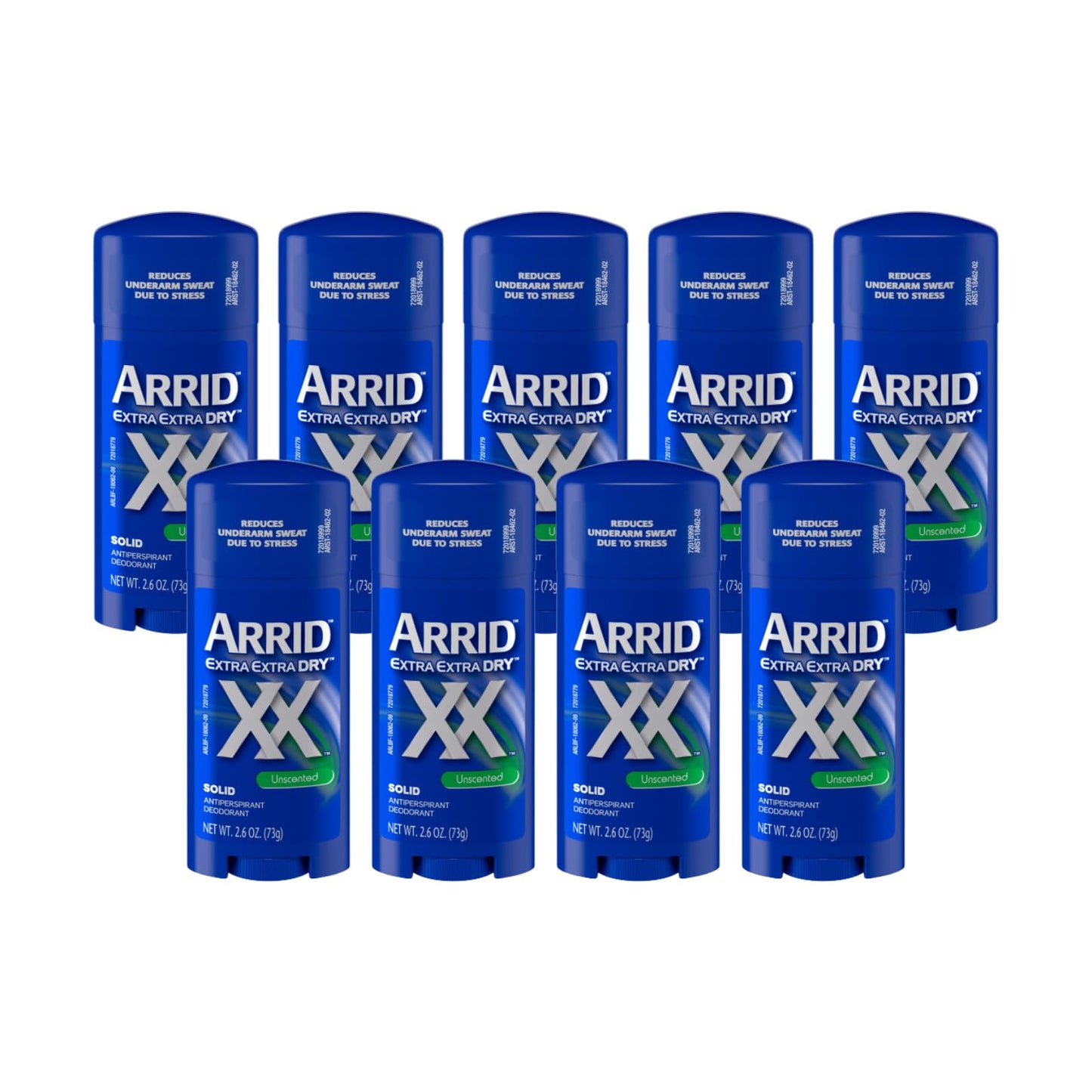 Arrid XX Extra Extra Dry Solid Antiperspirant Deodorant, Unscented, 2.6 oz. (Pack of 9) Beauty and Personal Care Arrid