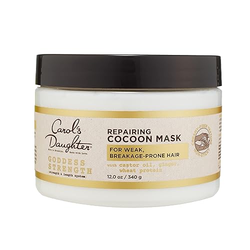 Carol's Daughter Goddess Strength Repairing Cocoon Hydrating Hair Mask for Waves, Coils and Curls, Hair Treatment With Castor Oil, 12 Oz Beauty & Personal Care Carol's Daughter