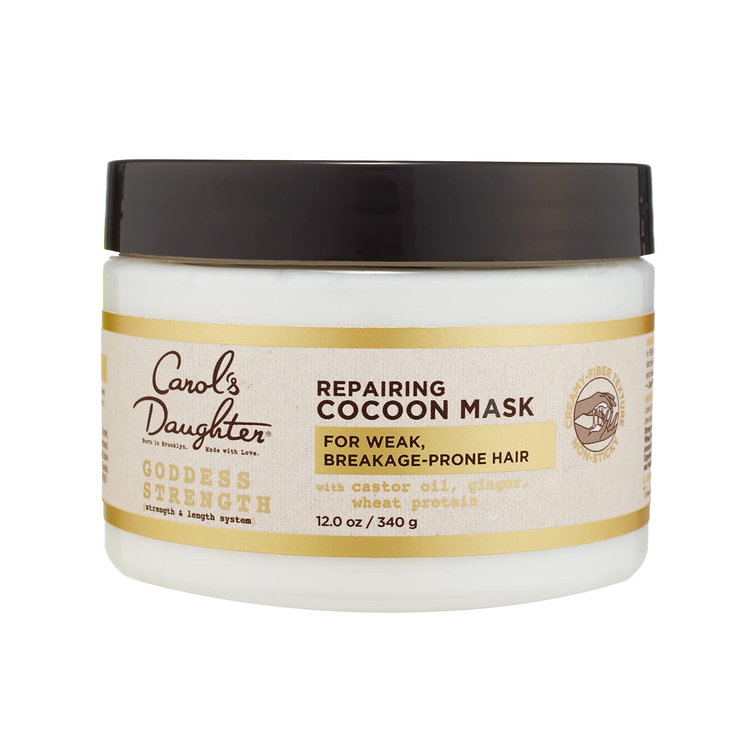 Carol's Daughter Goddess Strength Repairing Cocoon Hydrating Hair Mask for Waves, Coils and Curls, Hair Treatment With Castor Oil, 12 Oz Beauty & Personal Care Carol's Daughter