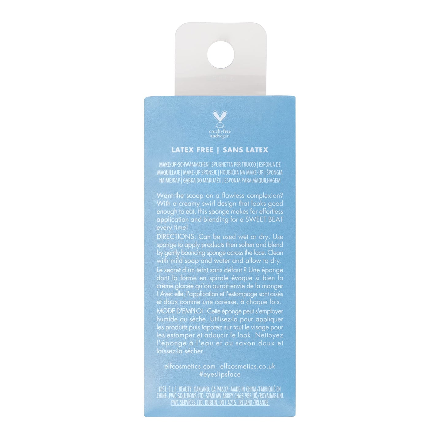 e.l.f. Cookies 'N Dreams Single Scoop Sponge, Latex-free Makeup Sponge For Easy Blending, Great For Foundation & Concealer, Limited Edition Beauty & Personal Care e.l.f.