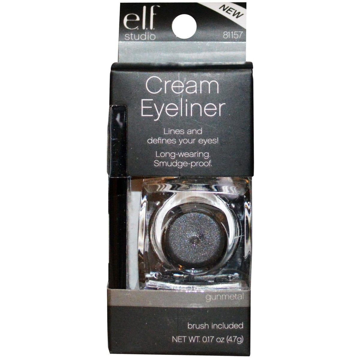 e.l.f. Cream Eyeliner, Gunmetal, 0.17 Ounce Beauty & Personal Care e.l.f.