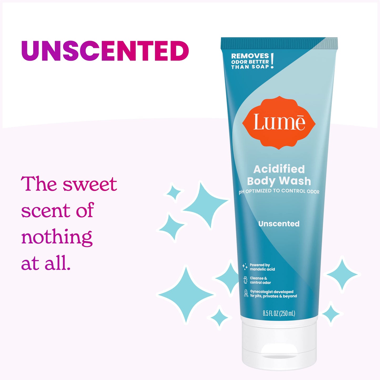 Lume Acidified Body Wash - 24 Hour Odor Control - Removes Odor Better than Soap - Moisturizing Formula - Formulated Without SLS or Parabens - OB/GYN Beauty & Personal Care Lume