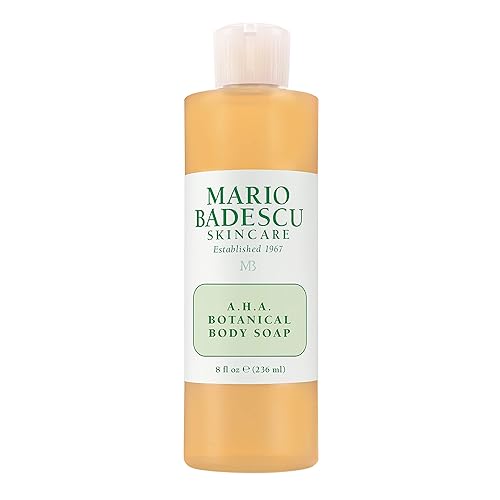 Mario Badescu AHA Botanical Body Wash Moisturizing, Clarifying and Gentle Exfoliating Wash for Brighter, Softer and Smoother Skin, Body Soap Infused Beauty & Personal Care Mario Badescu